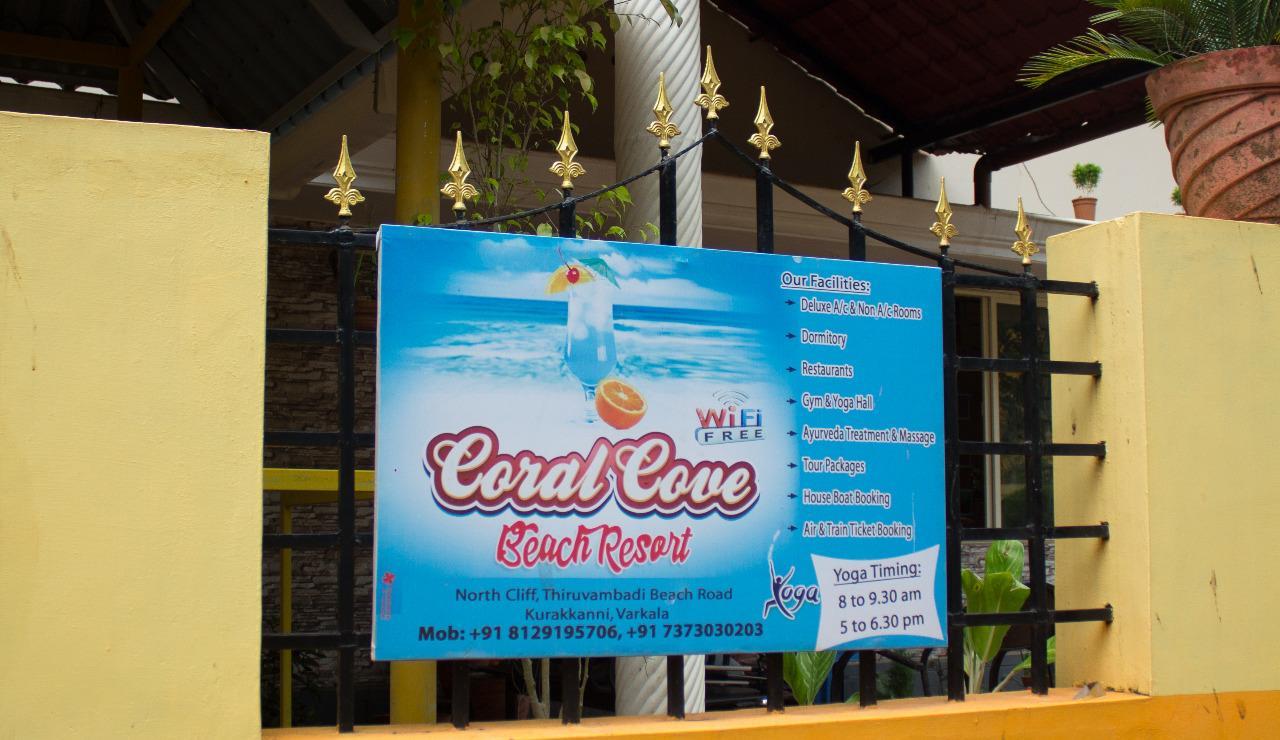 Coral Cove Beach Resort Varkala Exterior foto